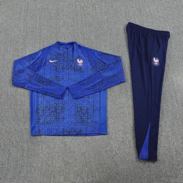 France Training Kit (Sweatshirt +Pants) Blue World Cup 2026 - Imagen 3